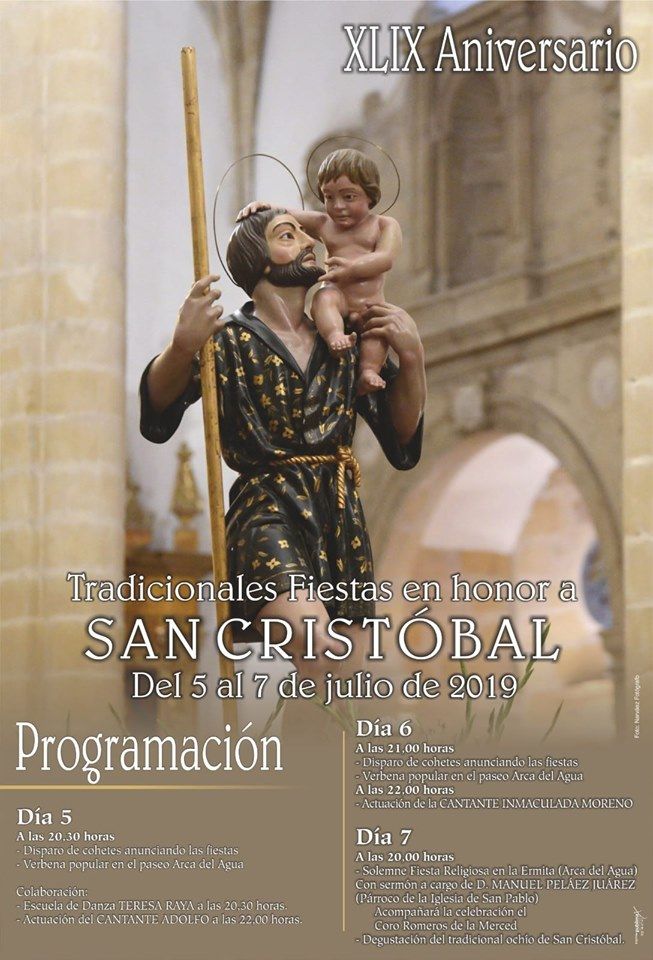 Las Fiestas en honor a San Cristóbal se celebrarán del 5 al 7 de julio -  Ayuntamiento de Baeza